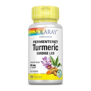 Solaray Fermenteret Turmeric - 100 kapsler