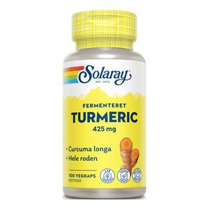 Solaray Fermenteret Turmeric - 100 kaps.