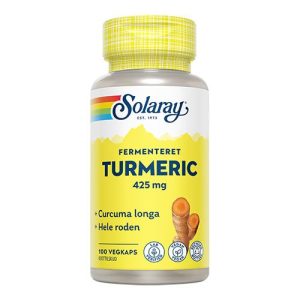 Solaray Turmeric Fermenteret - 100 kap