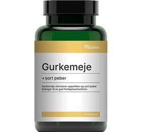 Mezina Gurkemeje + sort peber 120 kap.