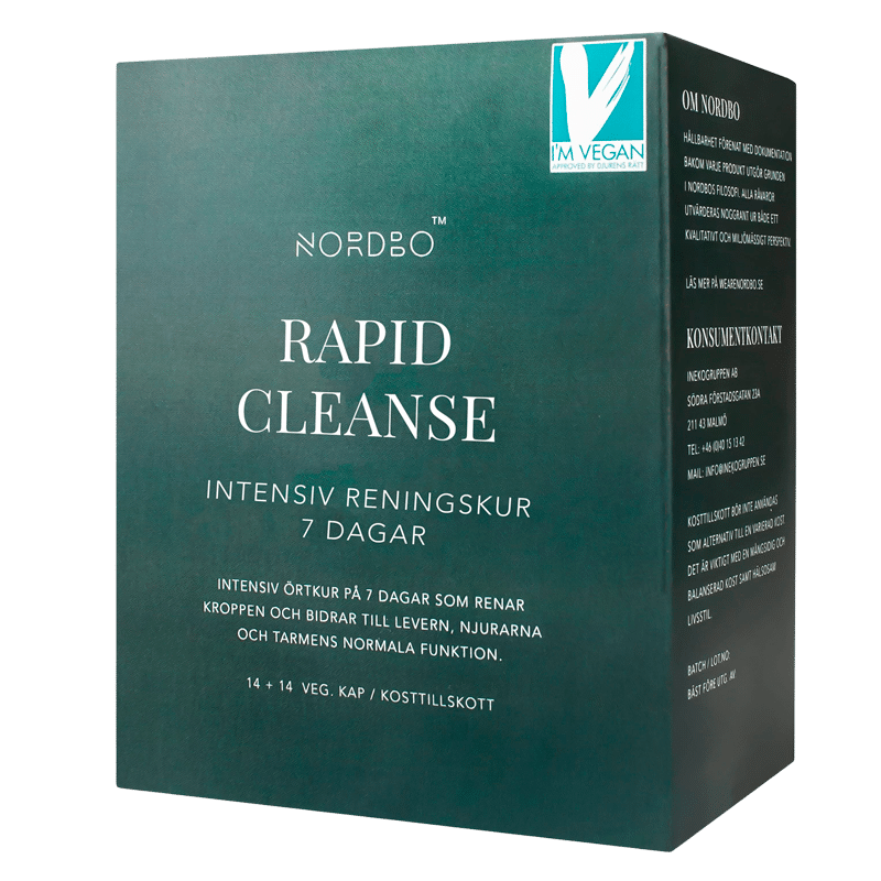 NORDBO Rapid Cleanse Vegansk (2x14 kap)
